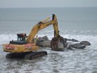 Tywyn (Gwynedd, Wales) sea defence works starts